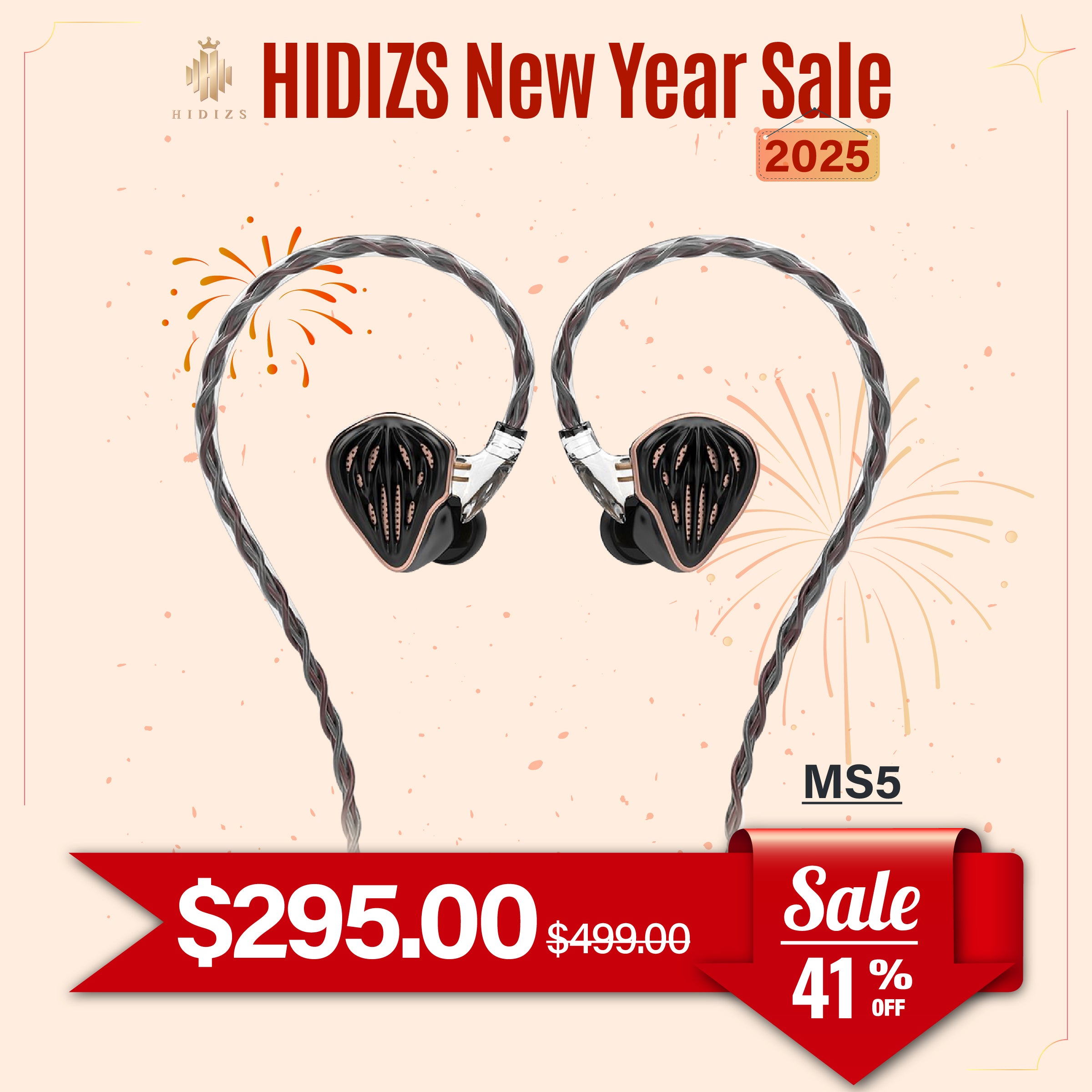 HIDIZS MS5 4BA 1DD Hybrid 5 Units HiFi In-Ear Monitors Earphones