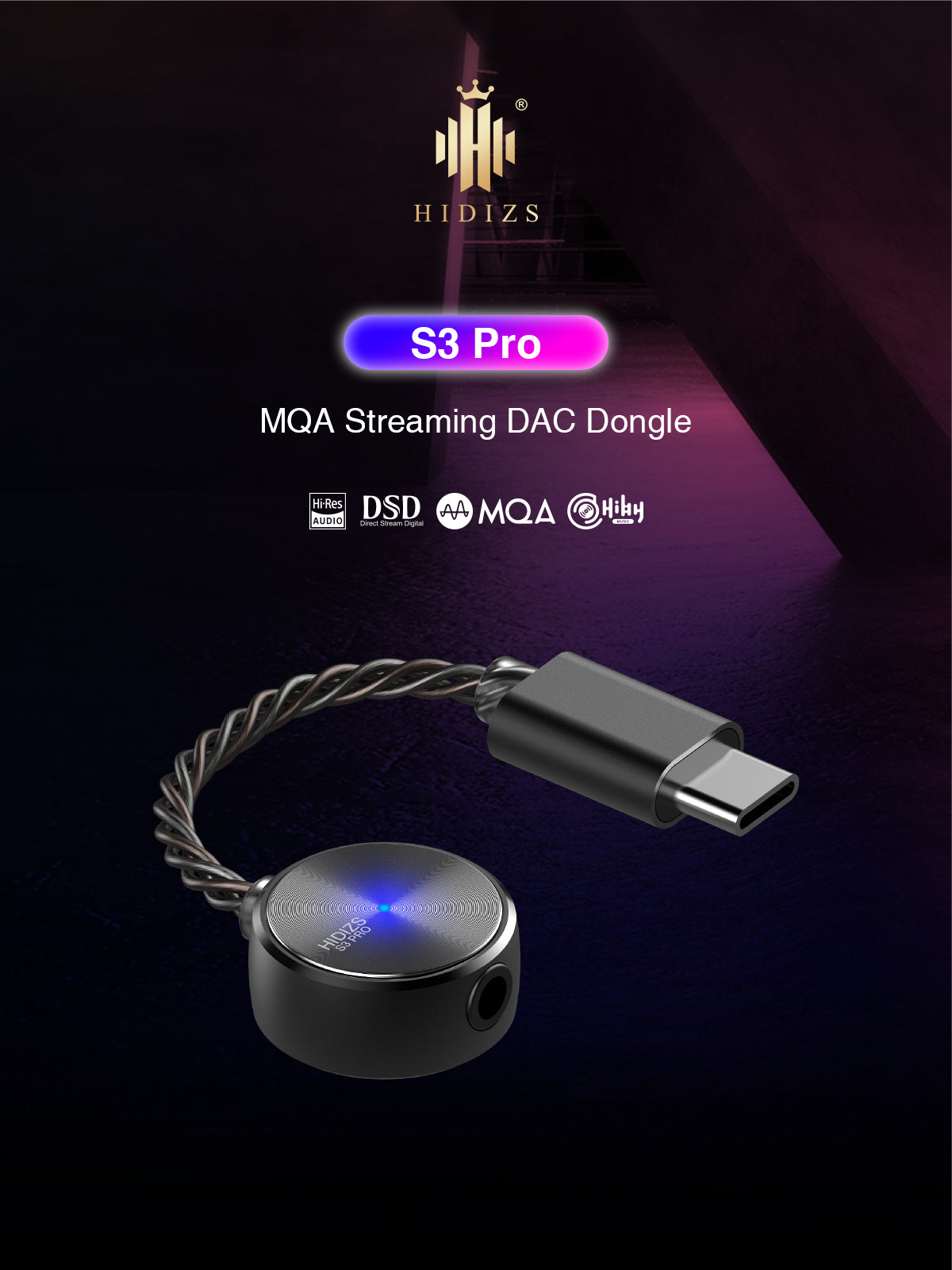 Hidizs S3 Pro Ultra Portable Hi-Res DAC Dongle | Hidizs