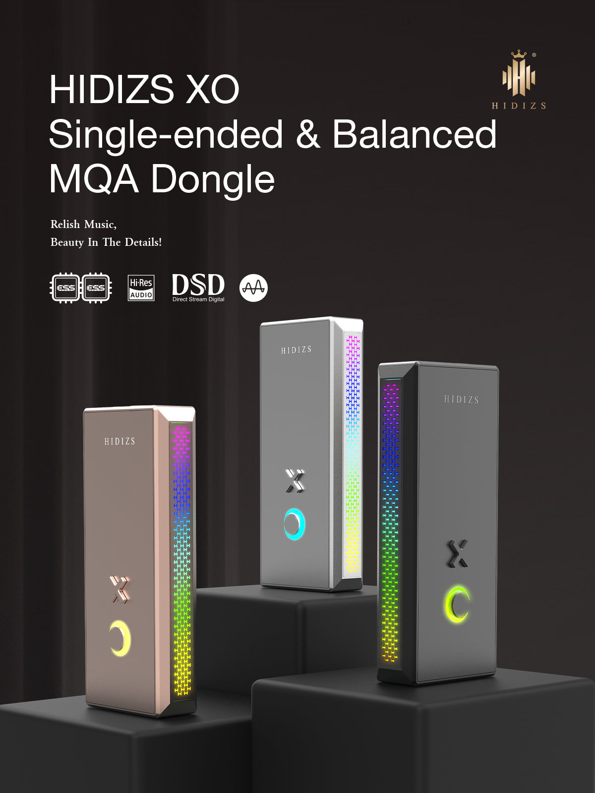 Hidizs XO Single-Ended & Balanced MQA Dongle
